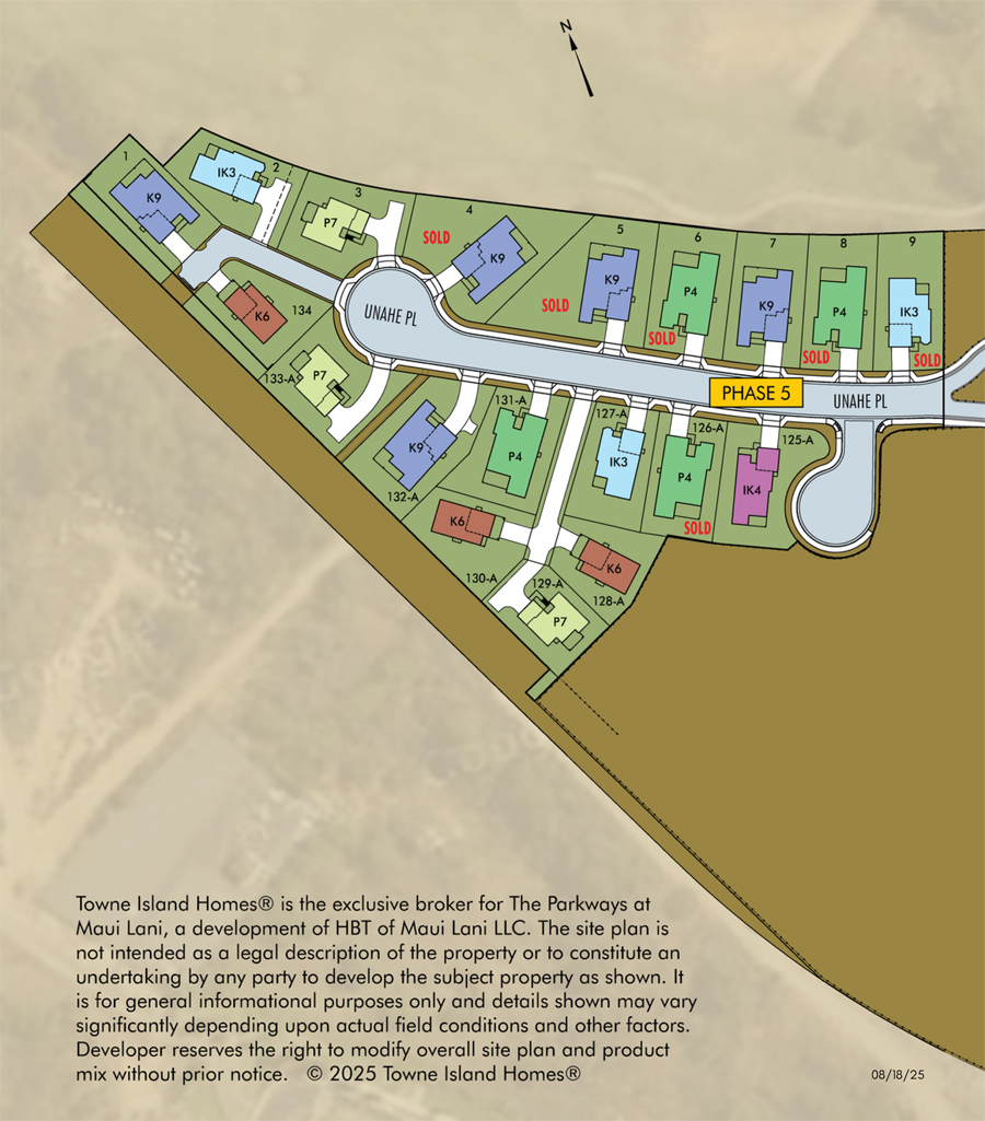 The Parkways at Maui Lani community siteplan