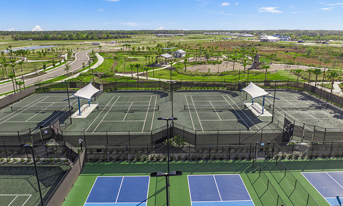 Tennis and pickleball courts