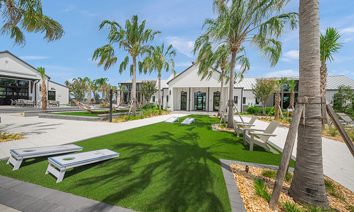 Fitness center exterior 3 / cornhole