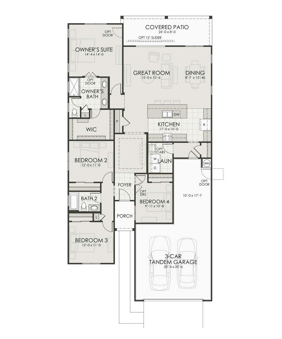 Floor plan diagram of the home