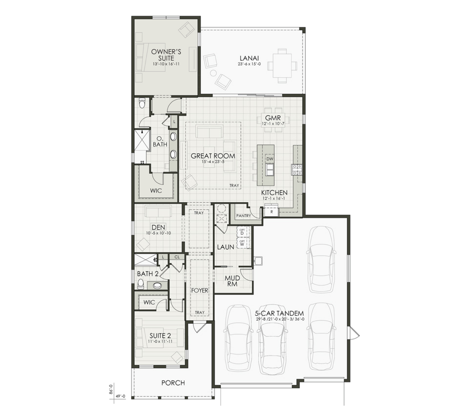 Floor plan diagram of the home