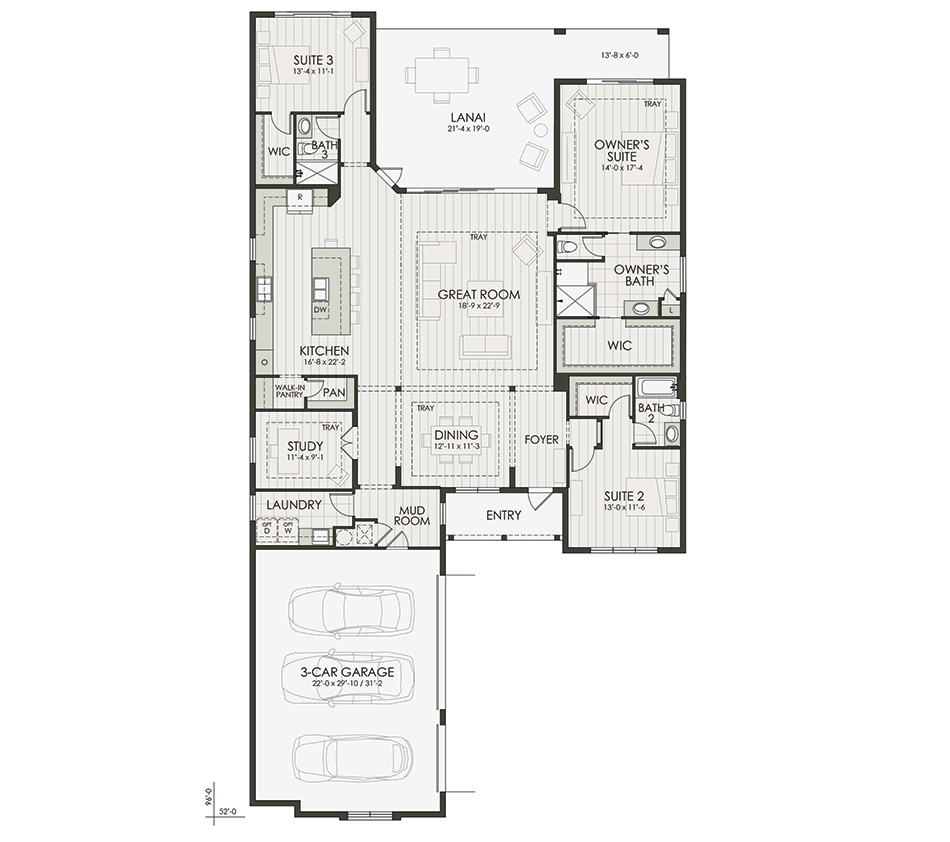 Floor plan diagram of the home