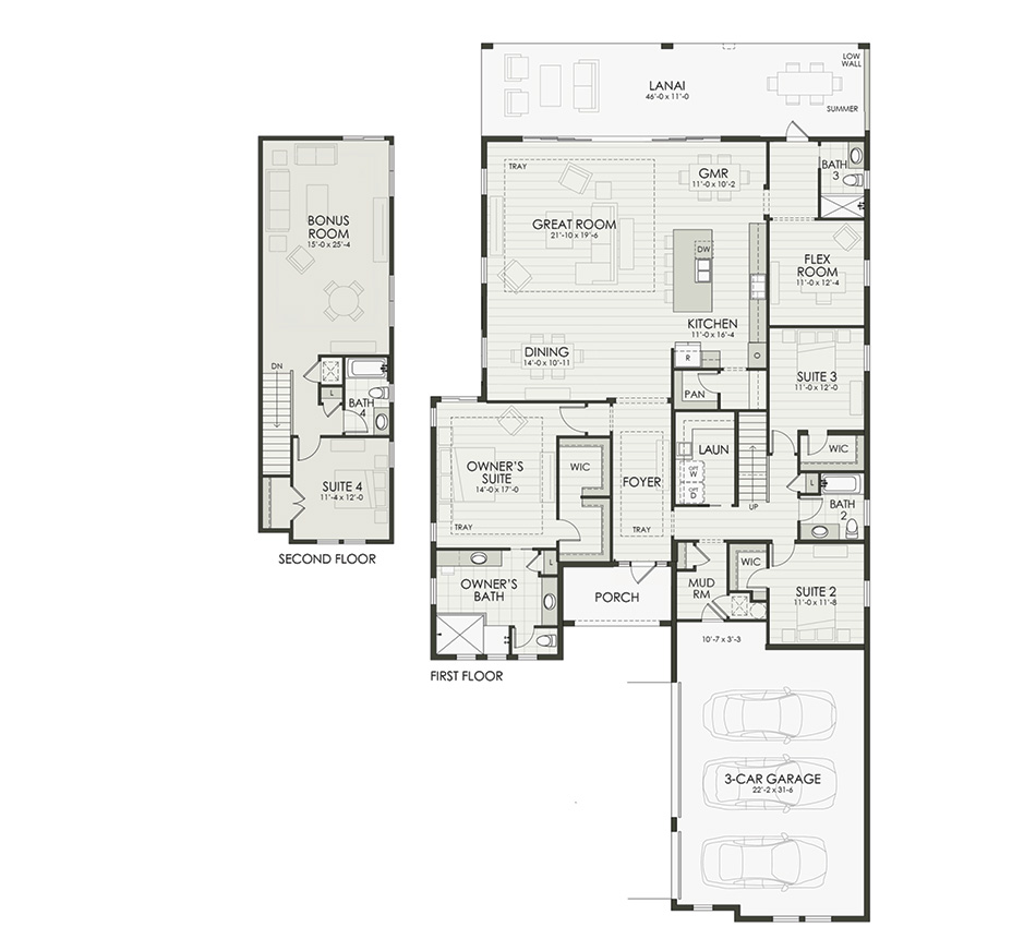 Floor plan diagram of the home