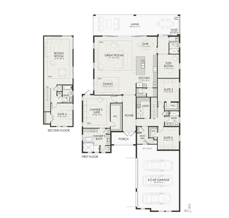 Floor plan diagram of the home