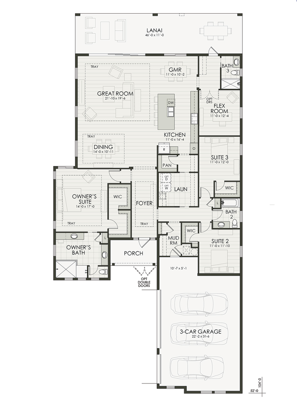 Floor plan diagram of the home