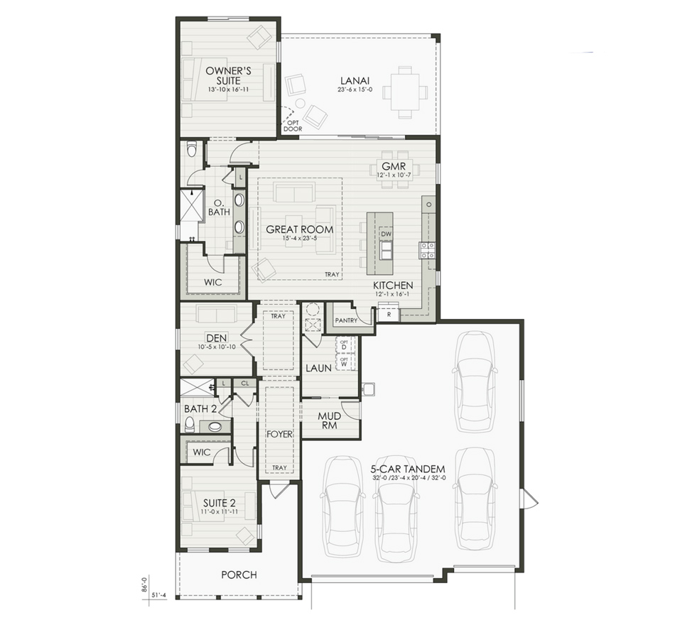 Floor plan diagram of the home