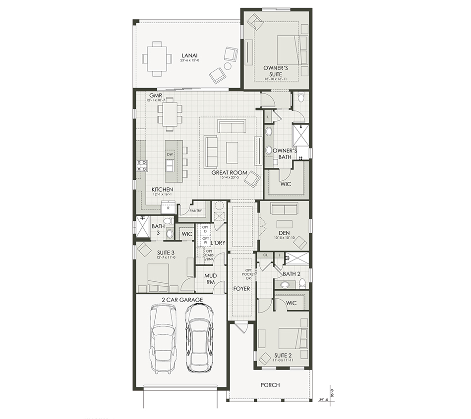 Floor plan diagram of the home