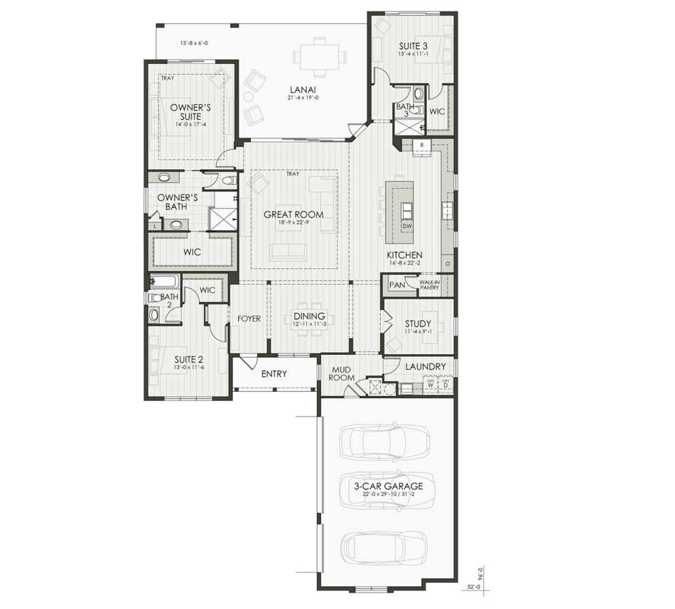 Floor plan diagram of the home