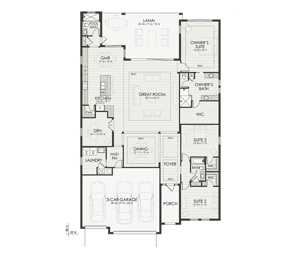 Floor plan diagram of the home
