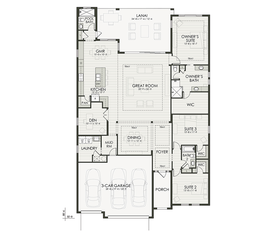 Floor plan diagram of the home