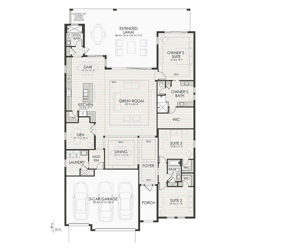 Floor plan diagram of the home