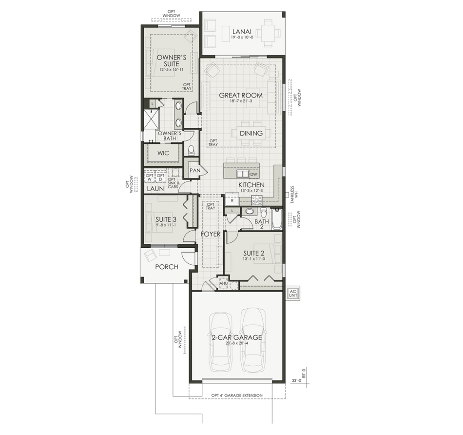 Floor plan diagram of the home