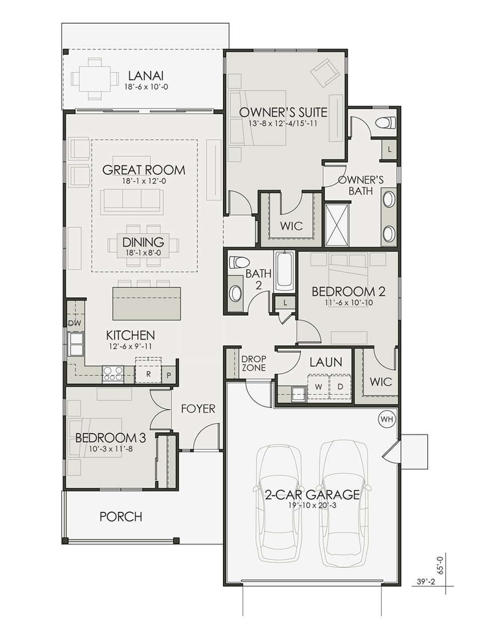 Floor plan diagram of the home