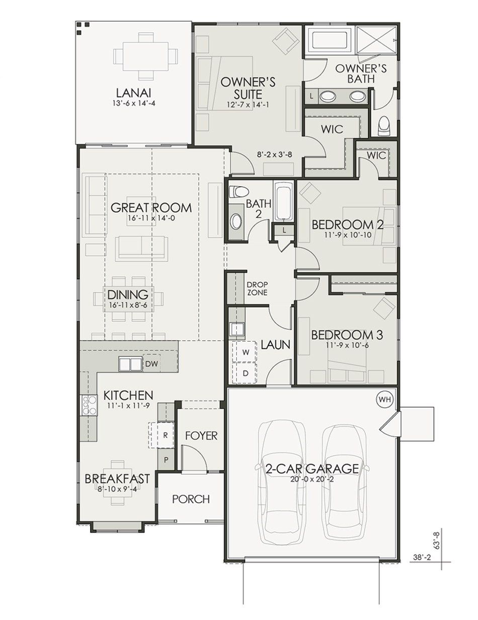Floor plan diagram of the home