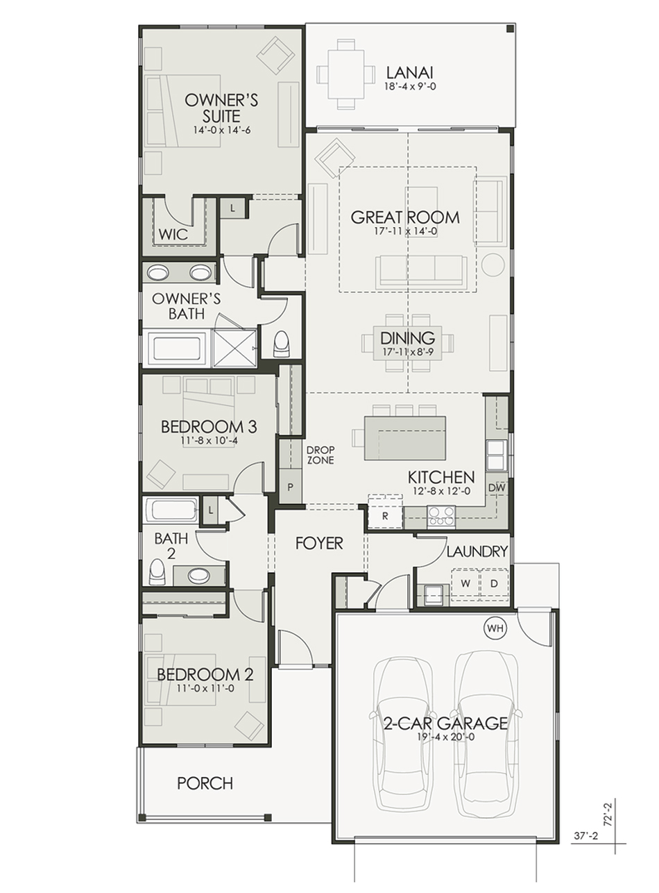 Floor plan diagram of the home