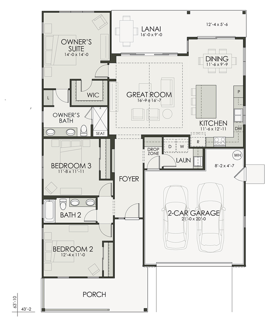 Floor plan diagram of the home