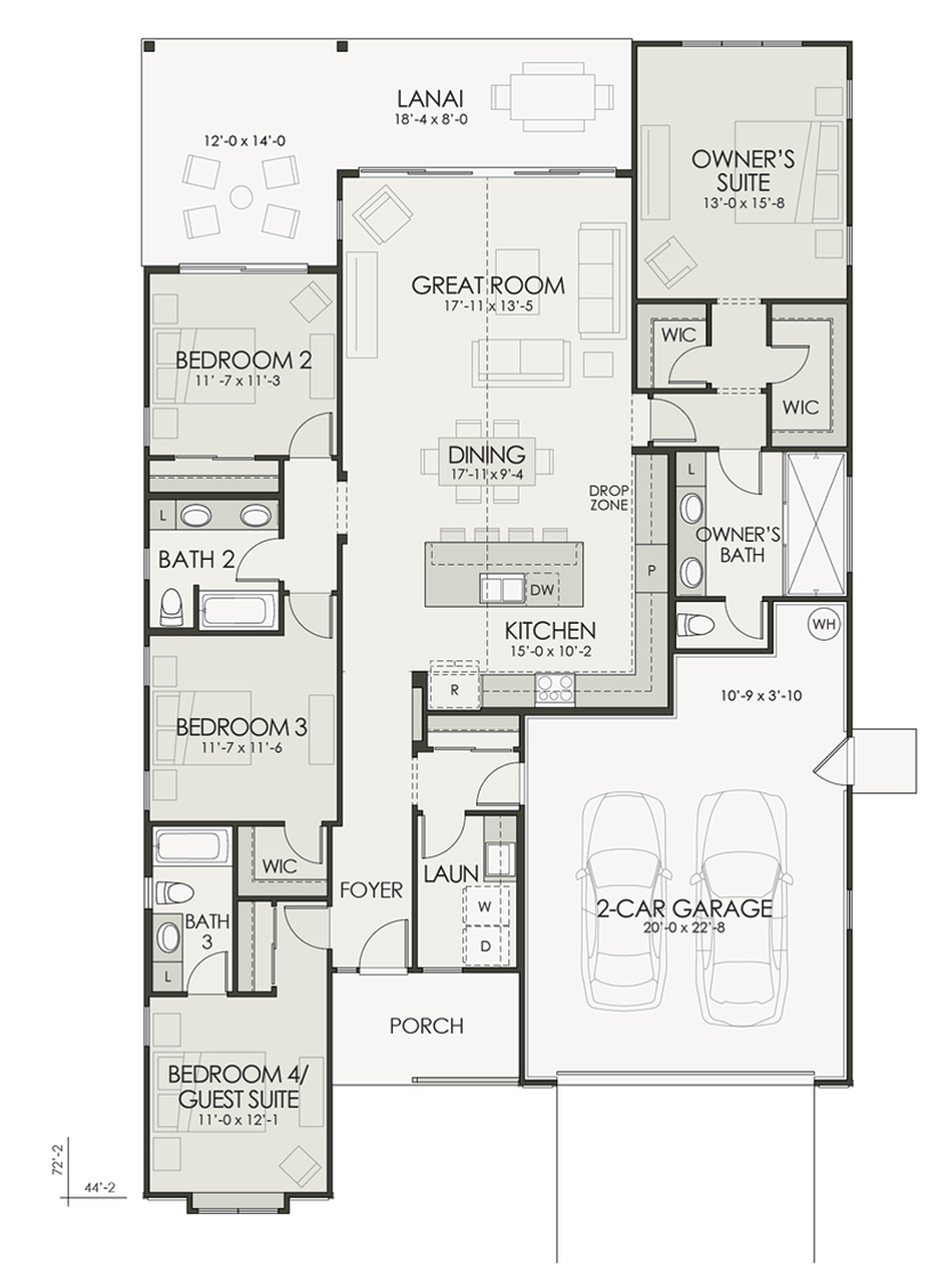 Floor plan diagram of the home